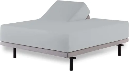 Miniatura 18 de Sábana bajera ajustable 100% algodón tamaño individual, larga - Sábana de algodón natural peinado de fibras largas, tejido satinado suave y sedoso