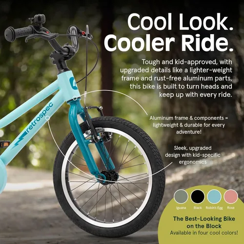 Miniatura 7 de Retrospec Koda Plus Kids Bike for Boys & Girls Ages 4-6 Years - Children's Bicycle, Adjustable Seat & Handlebars Robins Egg