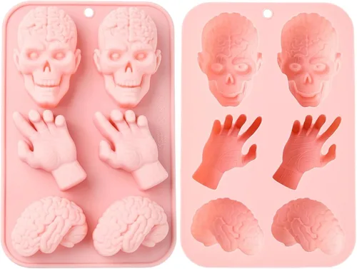 Miniatura 24 de 2 moldes de silicona en forma de caracol de 4 cavidades para chocolate para decoración de pasteles, gelatina, cubitos de hielo, golosinas