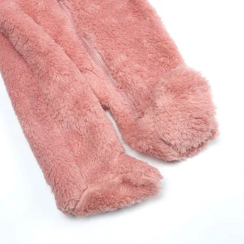 Miniatura 6 de Mono con forro polar para bebé recién nacido, overol cálido con capucha para bebé