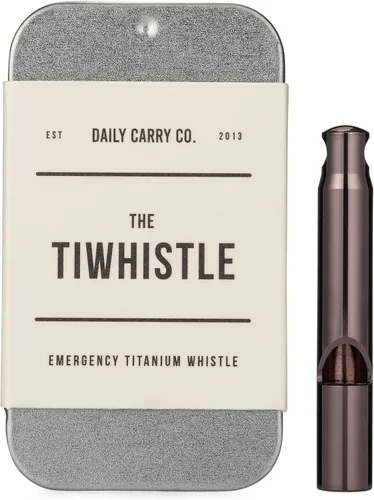 TiWhistle - Silbato de emergencia de titanio (morado claro)