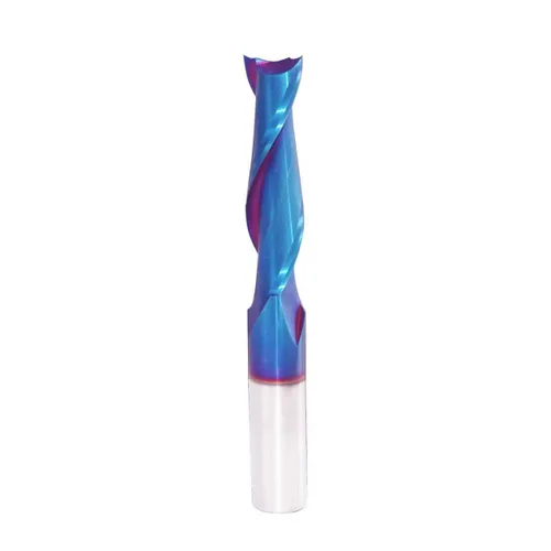 Miniatura 11 de BRD204 Broca de enrutador de inmersión en espiral de carburo sólido 2 flautas corte CNC Router Bits Molino de extremo NACO recubierto 1/8 "CD X 3/4