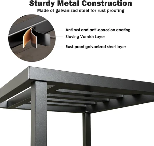 Miniatura 4 de Soporte para plantas para interiores y exteriores, soporte de metal para plantas de 13 pulgadas, soportes de pedestal de hierro forjado resistentes