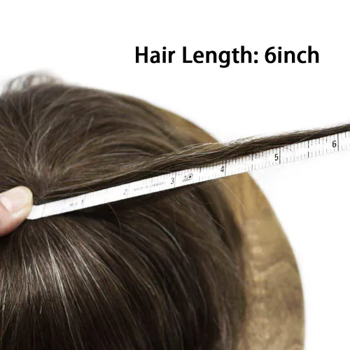 Miniatura 7 de Mens Toupee Hair Piece For Men Fine Mono Men Hair System Toupee For Men Hair Piece Real Human Hair System For Men Protesis Capilar Para Hombre 6x9