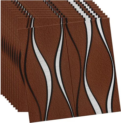 Miniatura 6 de 10 paneles de pared 3D para despegar y pegar, grueso diseño estéreo 3D anticolisión, autoadhesivo, impermeable, paneles de ladrillo sintético