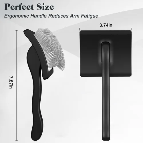 Miniatura 6 de 2 cepillos deslizantes para perros y peines de mascotas, cepillo profesional de aseo para perros (Goldendoodles, caniches, labradoodles)