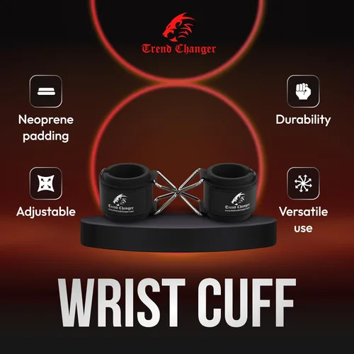 Miniatura 6 de Soporte de muñequera – Accesorios de cable para entrenamiento de máquina de gimnasio, correas de muñeca ajustables para levantamiento de pesas