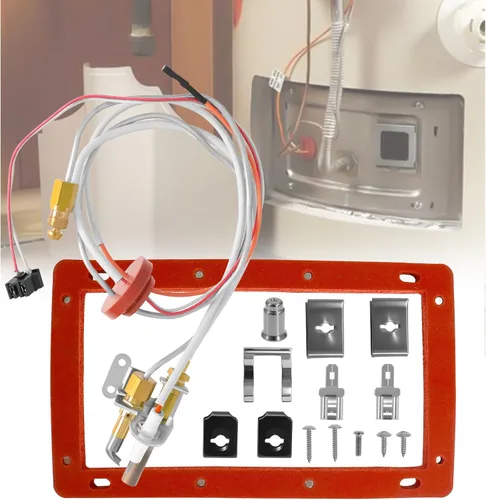 Miniatura 9 de Conjunto piloto e encendedor SP20075 actualizado, compatible con piezas de calentador de agua Rheem Richmond, unidades PROTECH & GE, reemplazo