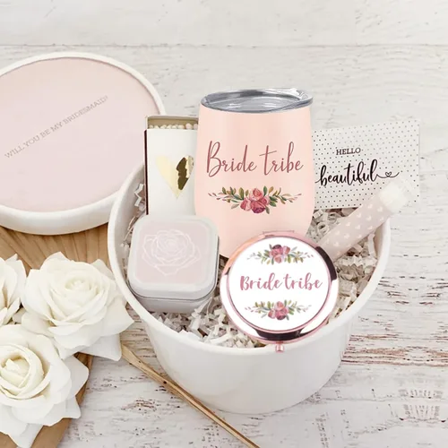 Miniatura 7 de CARAKNOTS Regalos de la tribu de la novia, vaso de vino de boda para despedida de soltera, accesorios de recuerdo de fiesta, tazas de dama de honor