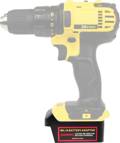 Convertidor de batería para adaptador de batería Milwaukee a DeWalt, convierte la batería Milwaukee M18 de 18 V a batería DeWalt de 20 V para uso de