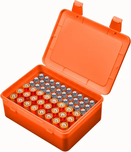 Miniatura 11 de Caja organizadora de almacenamiento de baterías, soporte de garaje para 24* AA, 30* pilas AAA (la bolsa no incluye el paquete de baterías) (morado)