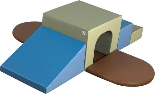 Miniatura 10 de Children's Factory Túnel de gateo para bebés, bloques de escalada de espuma para niños pequeños, gimnasio de selva suave para educación en casa