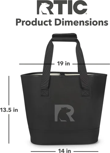 Miniatura 5 de Bolsa de mano ultra resistente RTIC, impermeable para playa, piscina, toalla, compras, de alta resistencia, resistente a perforaciones, pequeña