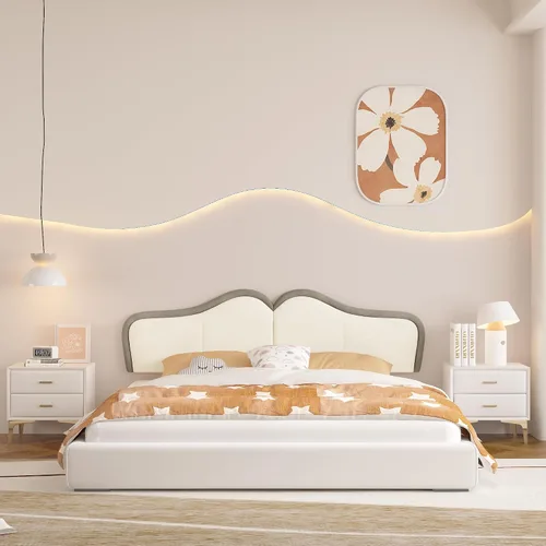 Miniatura 2 de BSHOMGI Cabecera Queen para montar en la pared para paneles de cabecera de cama ajustables, cabecera tapizada de terciopelo para dormitorio