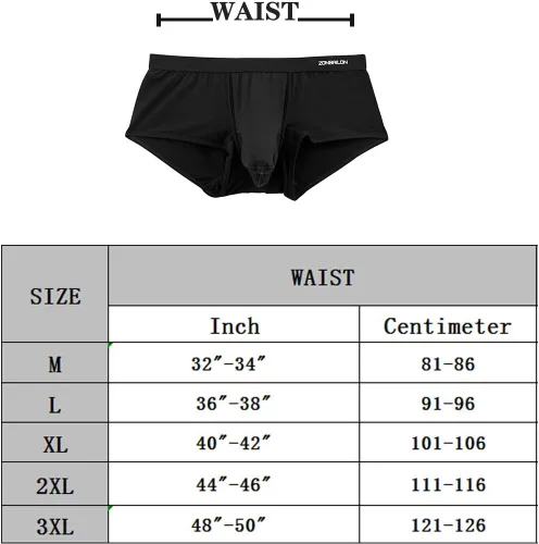 Miniatura 7 de ZONBAILON Men's Bulge Enhancing Brief Dual Pouch Underwear Breathable Bikinis Boxer Modal Trunk