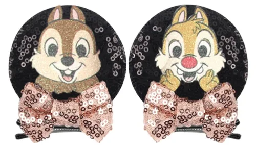 Miniatura 3 de CLGIFT Diadema para el pelo, Minnie Ears para bebé/niño pequeño, diadema flexible, lentejuelas en ambos lados, lilo, niñas