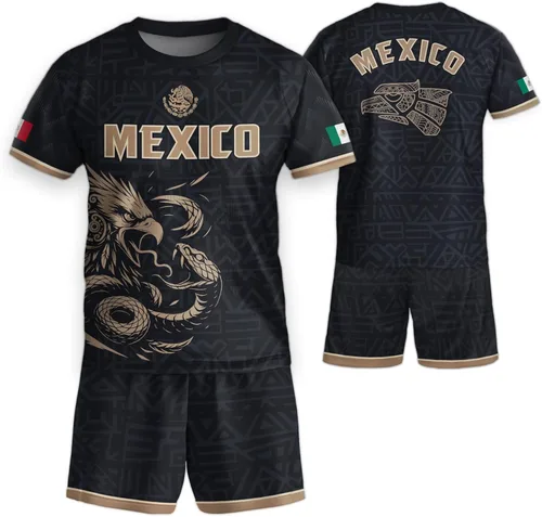 Miniatura 18 de Camiseta de Fútbol Juvenil de México, Camisetas de Fútbol Mexicanas para Niños, Camisetas de México para Niños, Camiseta de Fútbol Mexicana