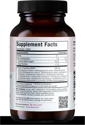 Miniatura 7 de Maxi Health Active Pro-10 Kids Probiotic Chewables - 15 cepas para la salud digestiva e inmunológica - Mezcla de 10 mil millones de probióticos