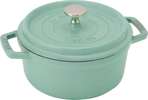 Miniatura 9 de Staub 40508-400 Pico Cocotte redondo, verde salvia, 6.3 pulgadas (6.3 in), pequeña, doble mano, olla esmaltada fundida, compatible con inducción
