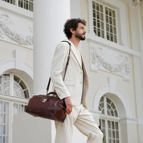 Miniatura 2 de Time Resistance Bolso médico de cuero - Bolso médico italiano hecho a mano - Bolso estilo vintage - Maletín de cuero real