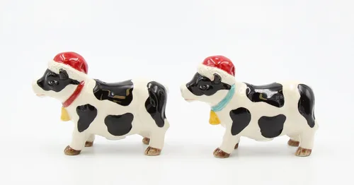 Miniatura 2 de Salero y pimentero de vaca navideña