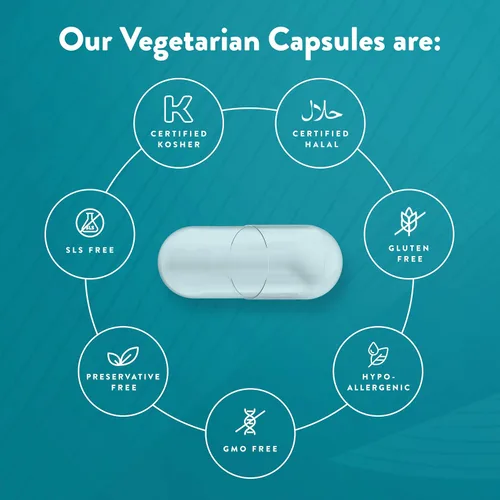 Miniatura 3 de PureCaps USA - Cápsulas de píldoras veganas vegetarianas vacías tamaño 00 1,000 pastillas separadas Blanco Certificado sin OMG SLS, gluten