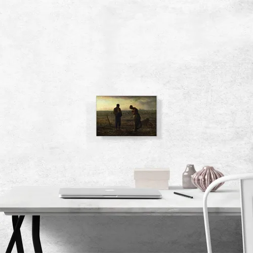 Miniatura 2 de ARTCANVAS Jean-Francois Millet - Lienzo decorativo con marco de 1859 de The Angelus (12 x 8 pulgadas de profundidad)