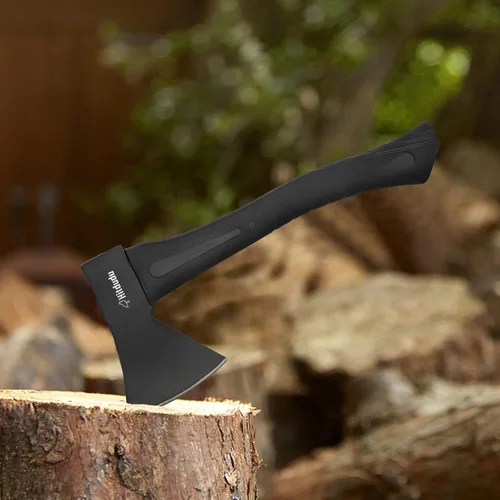 Miniatura 5 de Hitdudu - Hacha de camping, hacha de 14 pulgadas para acampar y lanzar hachas al aire libre para división de madera y leña, herramienta