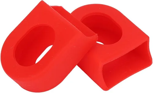 Miniatura 6 de VGEBY 2 Unids Crank Brazo Botas Protectores de Plástico Crankset Protectores para Mountain Road (Color Rojo) Ciclismo Suministros Protector De