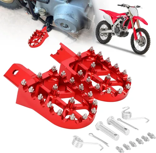 Miniatura 9 de AnXin Reposapiés de Motocicleta Universal CNC para CRF XR CR 50-125cc CT200U Mini Bike SSR Apollo RFZ TaoTao Lifan Kayo Coolster Pit Bike - Negro