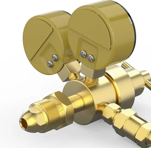 Miniatura 8 de YESWELDER Regulador de CO2 de argón con manguera de 8.2 pies 0-4000 PSI Medidores Regulador de soldadura de gas para MIG y TIG, conexión de entrada