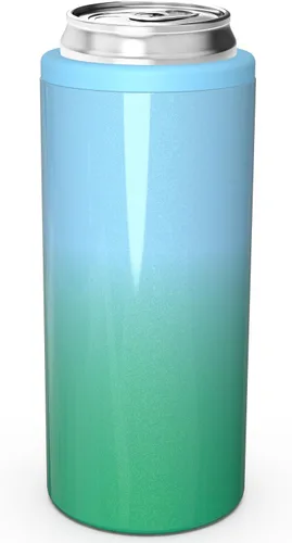 Miniatura 20 de TILUCK Enfriador de Latas Delgadas para Cerveza Delgada y Seltzer Duro, Acero Inoxidable, Acero Inoxidable Aislado de Doble Pared para Latas Cactus