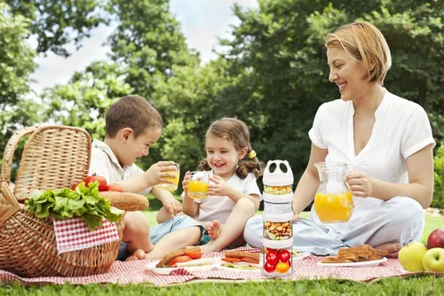 Miniatura 7 de BeneLabel Contenedores apilables de almacenamiento de alimentos con sistema de bloqueo giratorio, contenedores Tritan sin BPA para viajes, fórmula