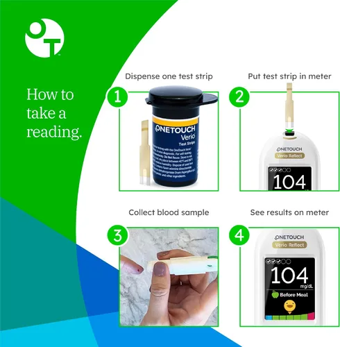 Miniatura 6 de OneTouch Verio - Tiras de prueba para diabetes, paquete de 60 unidades, para monitor de azúcar en sangre, pruebas de autoglucosa en el hogar, 2