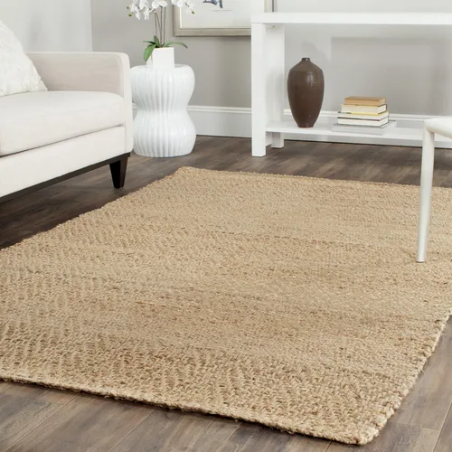 Miniatura 7 de SAFAVIEH Natural Fiber Collection - Alfombra decorativa de 2 x 3 pies, natural, hecho a mano, yute con flecos, ideal para zonas de alto tráfico