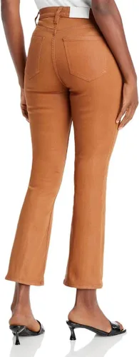 Miniatura 2 de Pistola Jeans recortados de tiro alto para mujer, Marrón medio