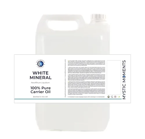 Miniatura 3 de Mystic Moments Aceite portador mineral blanco 8.5 fl oz Paraffinum Liquidum Aceite ligero hidratante para la piel Barrera protectora suave e