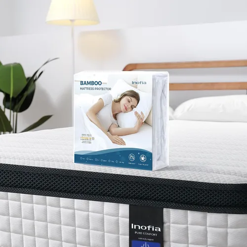 Miniatura 13 de Colchón Individual Inofia, Colchón Individual Híbrido de Resortes Interiores de 10 Pulgadas, Cama Individual Fresca con Soporte y Alivio de Presión