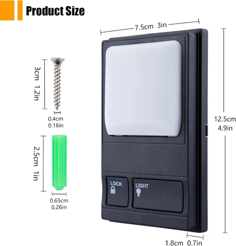 Miniatura 6 de Para LiftMaster 41A5273-1 Panel de control multifunción, paneles de repuesto de puerta de garaje de pared con cable para 78LM 81lm, 371lm, 971lm