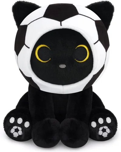 Miniatura 30 de Peluche de gato negro con manzana roja, regalo de agradecimiento para profesores, agradecimiento por ayudarme a crecer, bonito peluche de gato de 8