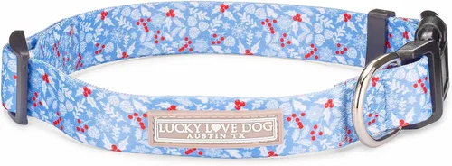 Miniatura 50 de Lucky Love Dog - Collar para perras pequeñas, diseño Blackbird de estampado alegre con flores de primavera y verano, talla XS