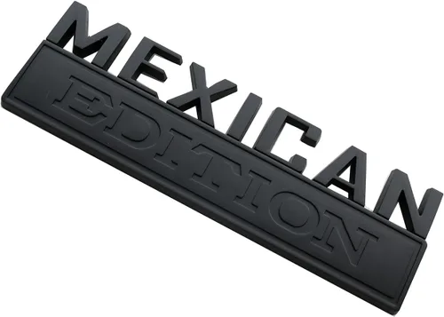 Miniatura 4 de 1 pieza emblema insignia calcomanía edición mexicana grande de 7" bandera de automóvil calcomanía militar de repuesto para F150 F250 F350 Chevy Negro