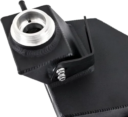 Miniatura 3 de Mishimoto Tanque Degas de aluminio, compatible con Ram 6.7L Cummins 2013-2018, Micro-Wrinkle Negro