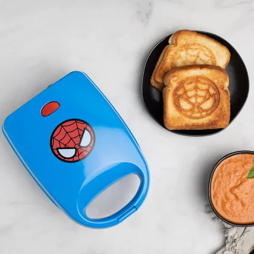 Uncanny Brands Marvel Spider-Man Fabricante de Sándwiches Individual - Aparato de Cocina Marvel
