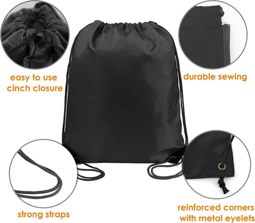 Miniatura 4 de BeeGreen Bolsas con cordón a granel 2024405060100 bolsas de cincha para hacer ejercicio, gimnasio, equipo deportivo para hombres, mujeres y niños