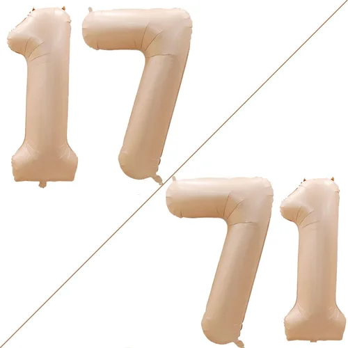 Miniatura 202 de Goer, conjunto de globos de papel aluminio para decoraciones de cumpleaños, globos de las letras de feliz cumpleaños y de números Oro