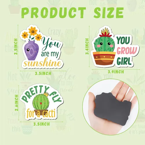 Miniatura 2 de Kanayu 16 imanes de nevera divertidos para plantas, juego de palabras para plantas, decoración magnética para el hogar, cocina, decoración magnética