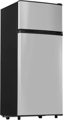 Manastin - Mini refrigerador de 4.5 pies cúbicos con congelador, refrigerador pequeño de 2 puertas para oficina, cocina, dormitorio y habitación,
