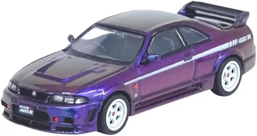 Inno Models Skyline GT-R (R33) 400R RHD (conducción a la derecha) Midnight Purple II Metallic Hong Kong Toycar Salon 2023 Edición especial 1/64