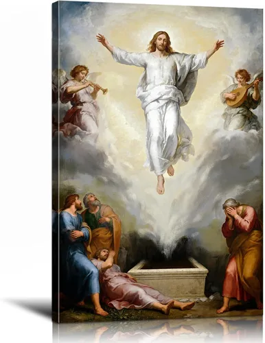 Miniatura 33 de Decoración de pared religiosa cristiana de 5 paneles de Leonardo Da Vinci, arte de pared de La última cena, imágenes de Jesús para decoración